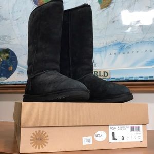Ugg women’s classic tall boots Size 8 Black